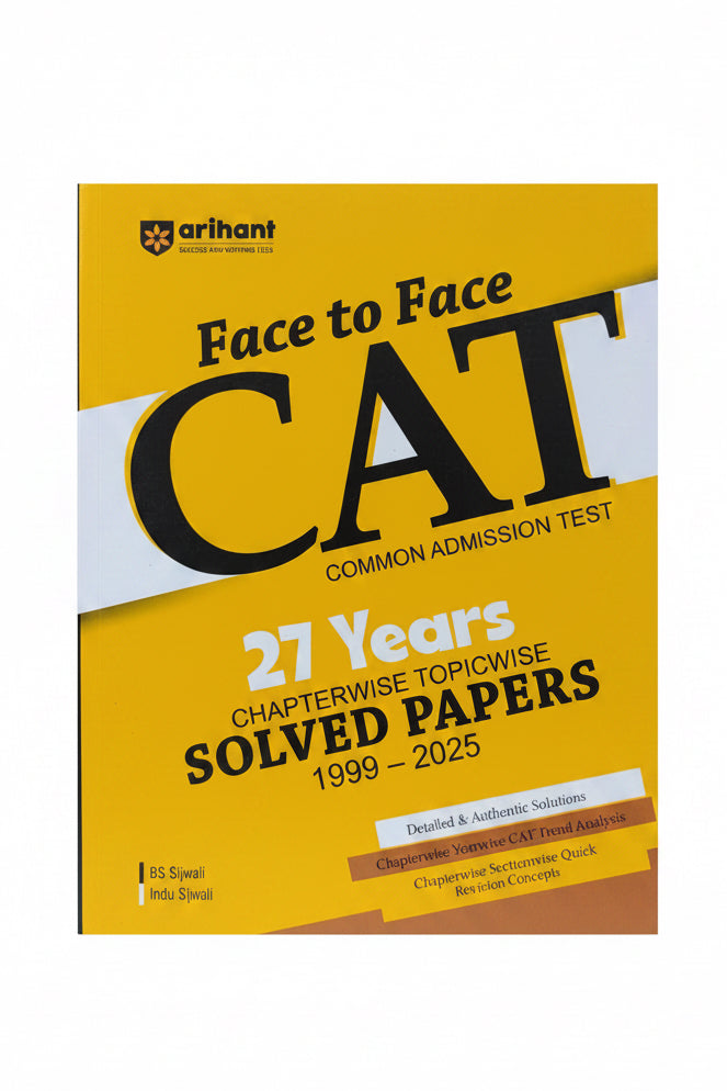 Arihant Face to Face CAT 27 Years Solved Papers [1999-2025]