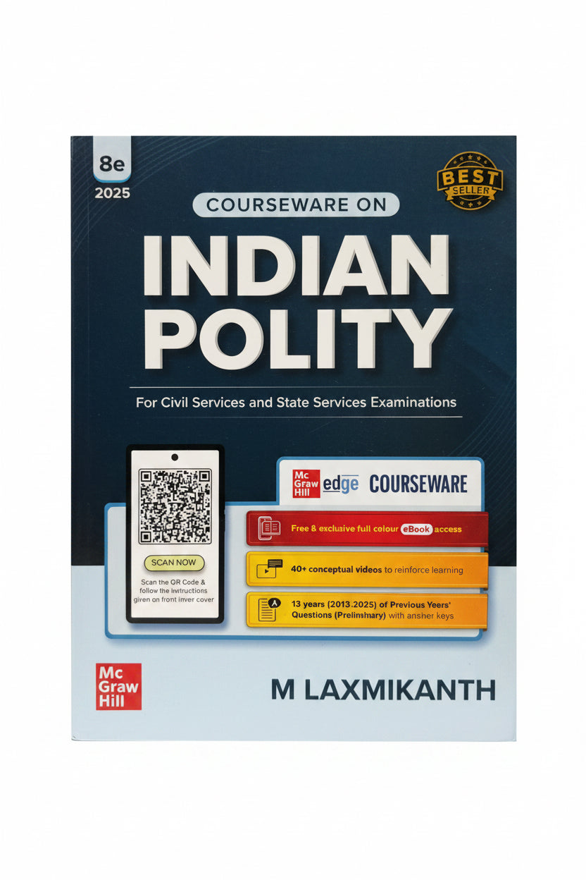 Indian Polity M Laxmikanth 8th edition [Mc Graw Hill] english medium